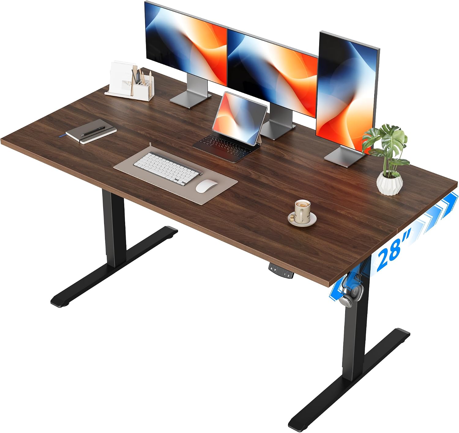 Home Office Work Table - Scrivania Elettrica Regolabile in Altezza, 55