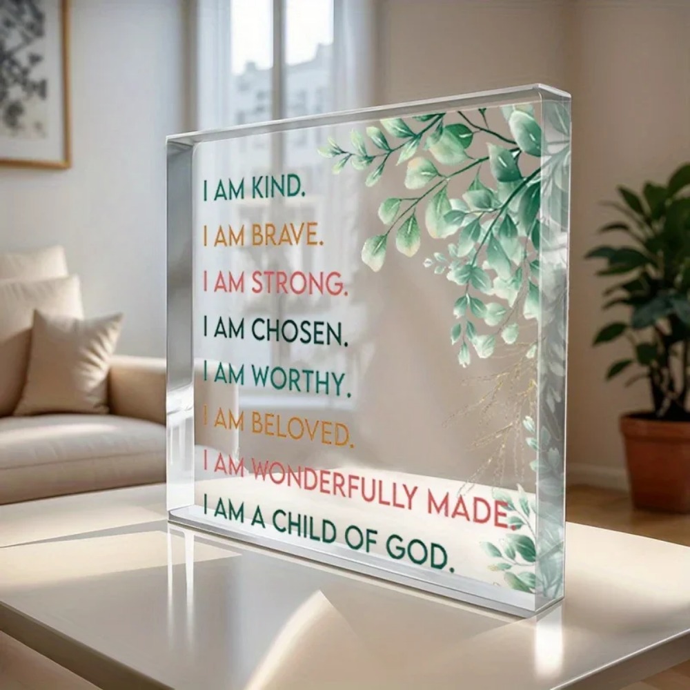 Home Office Room Inspiration - CIFBUY Targa ispiratrice in acrilico con