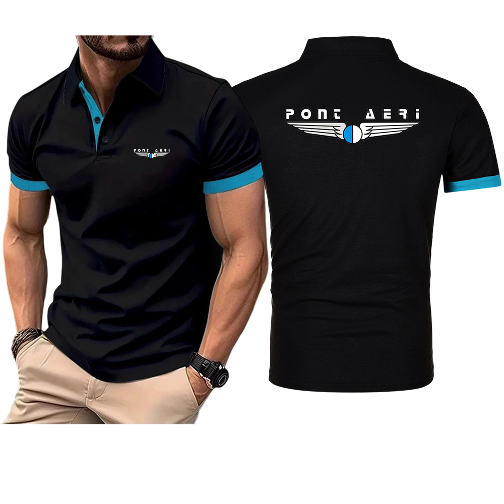 Home Office Logo - Polo Basic da Uomo Disco Logo