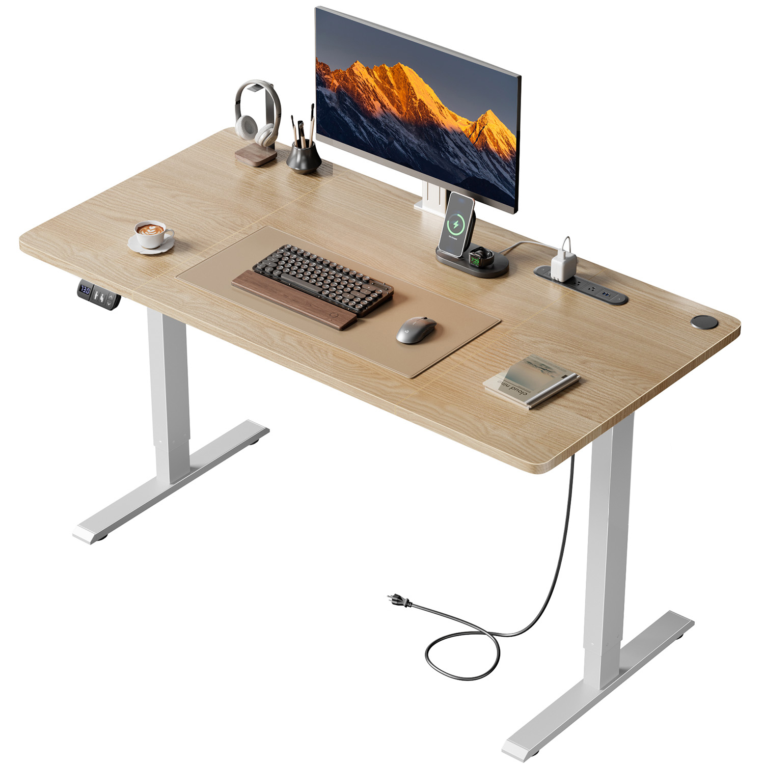 Home Office Work Table - Scrivania elettrica regolabile in altezza NEBMAAX,