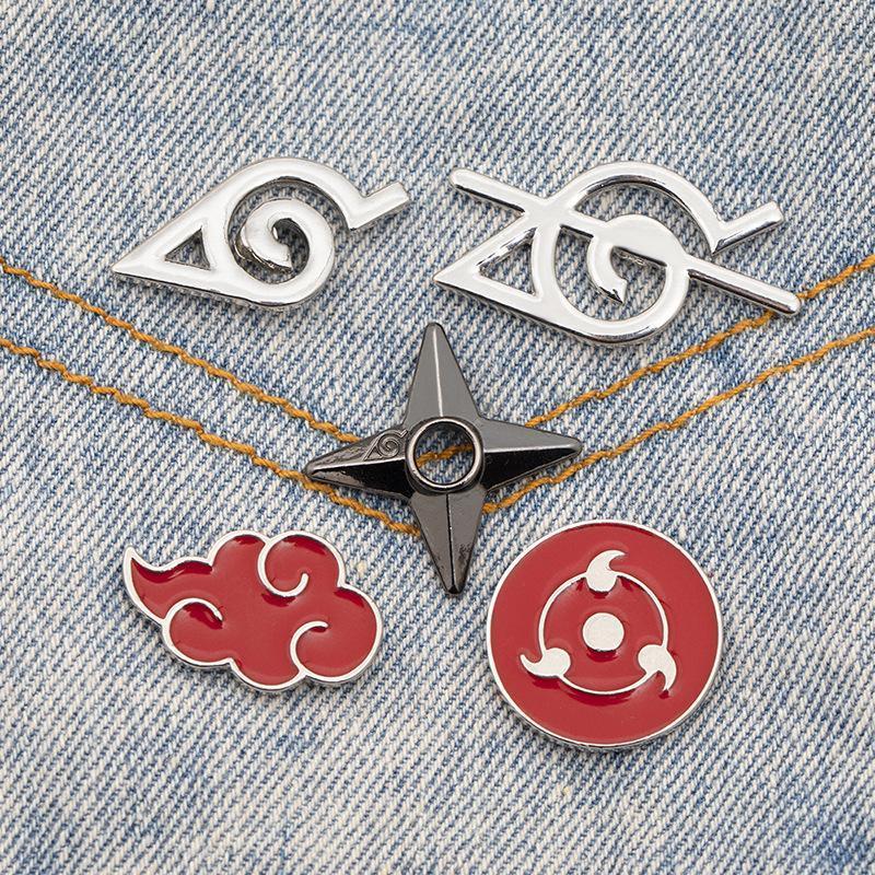 Home Office Or - Spilla distintivo Naruto Akatsuki Nuvola Rossa