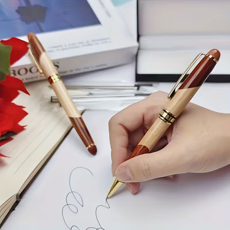 Set di penne a sfera in legno  - Home Office Logo recensione e prezzo