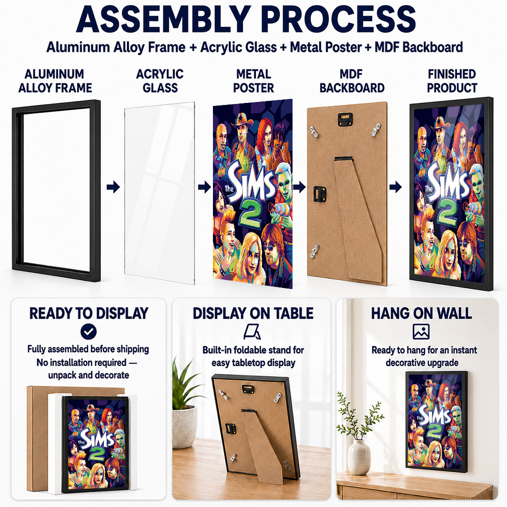 Poster in metallo a tema «The  - Home Office Room Inspiration recensione e prezzo