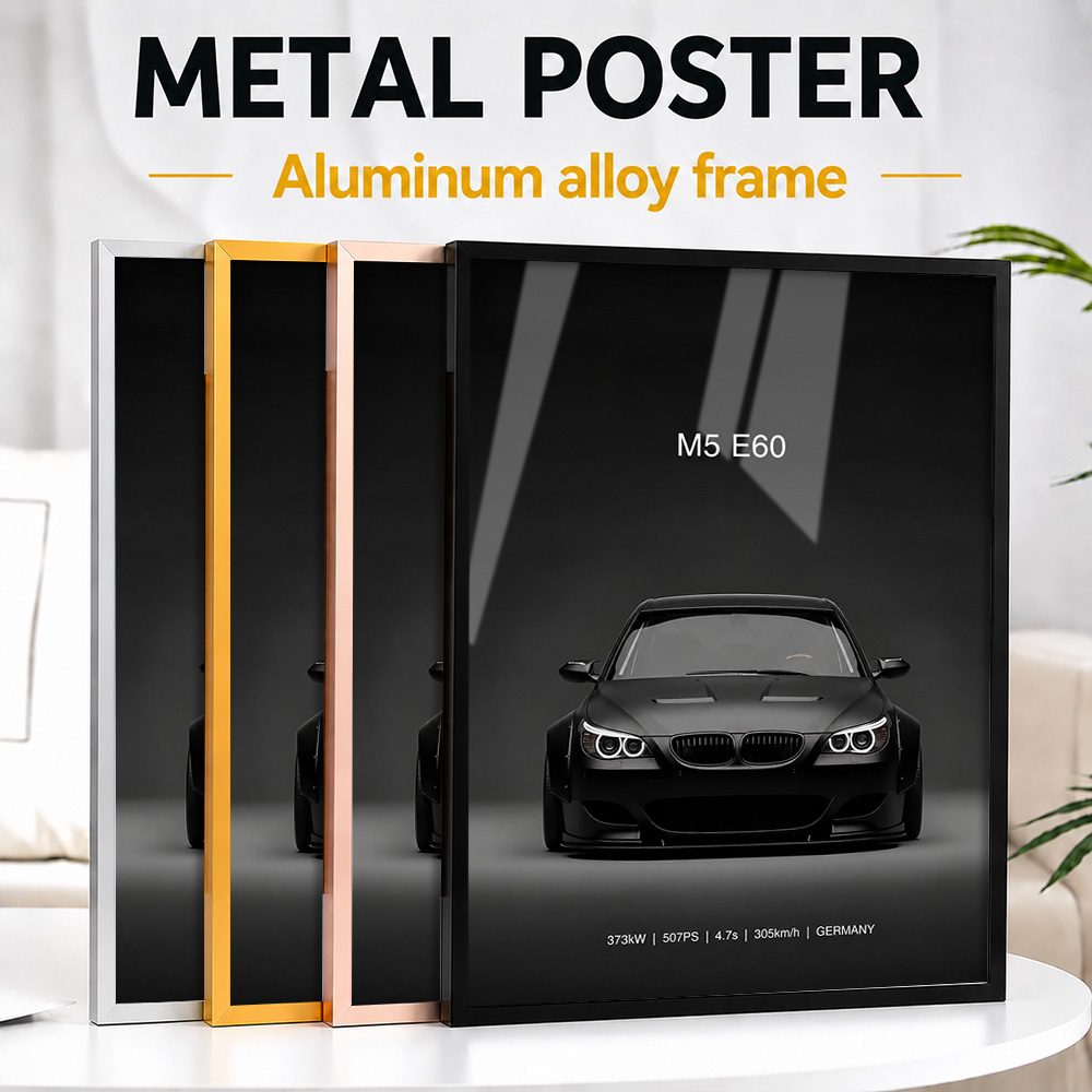 Poster in metallo nero con imm - Home Office Or recensione e prezzo