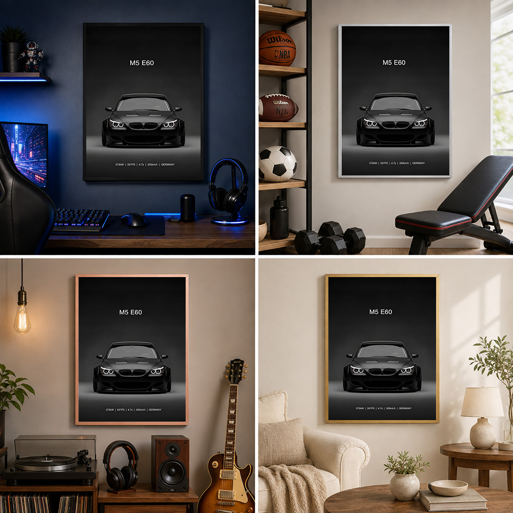 Poster in metallo nero con imm - Home Office Or recensione e prezzo